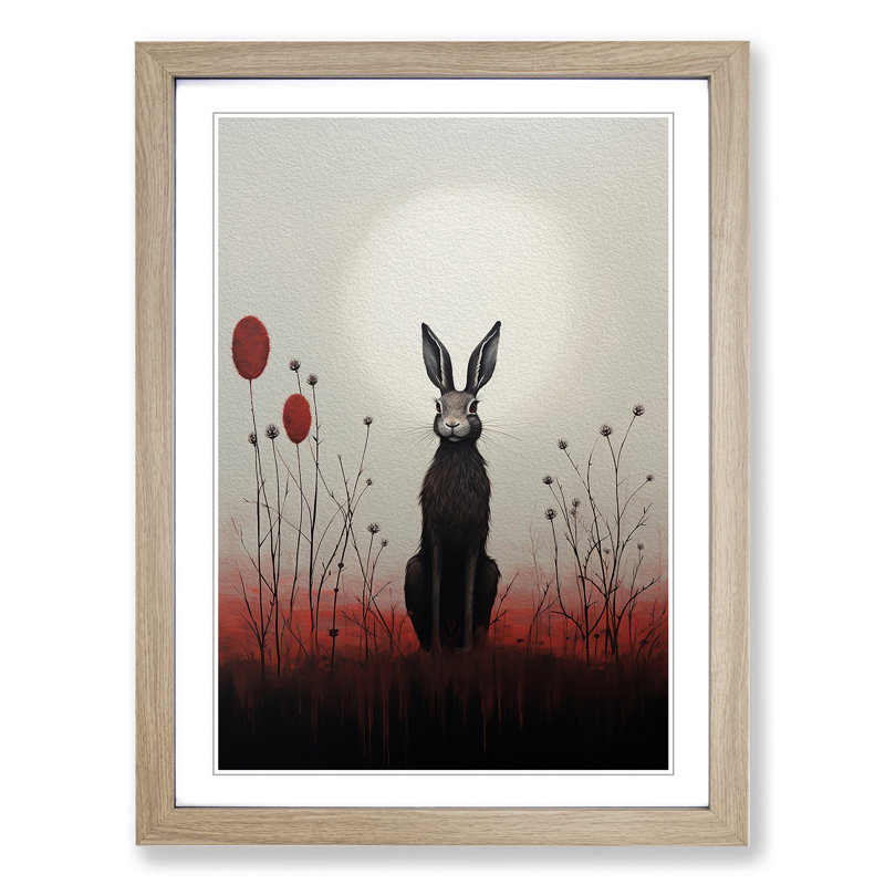 Hare Minimalism No.3 - Framed Print