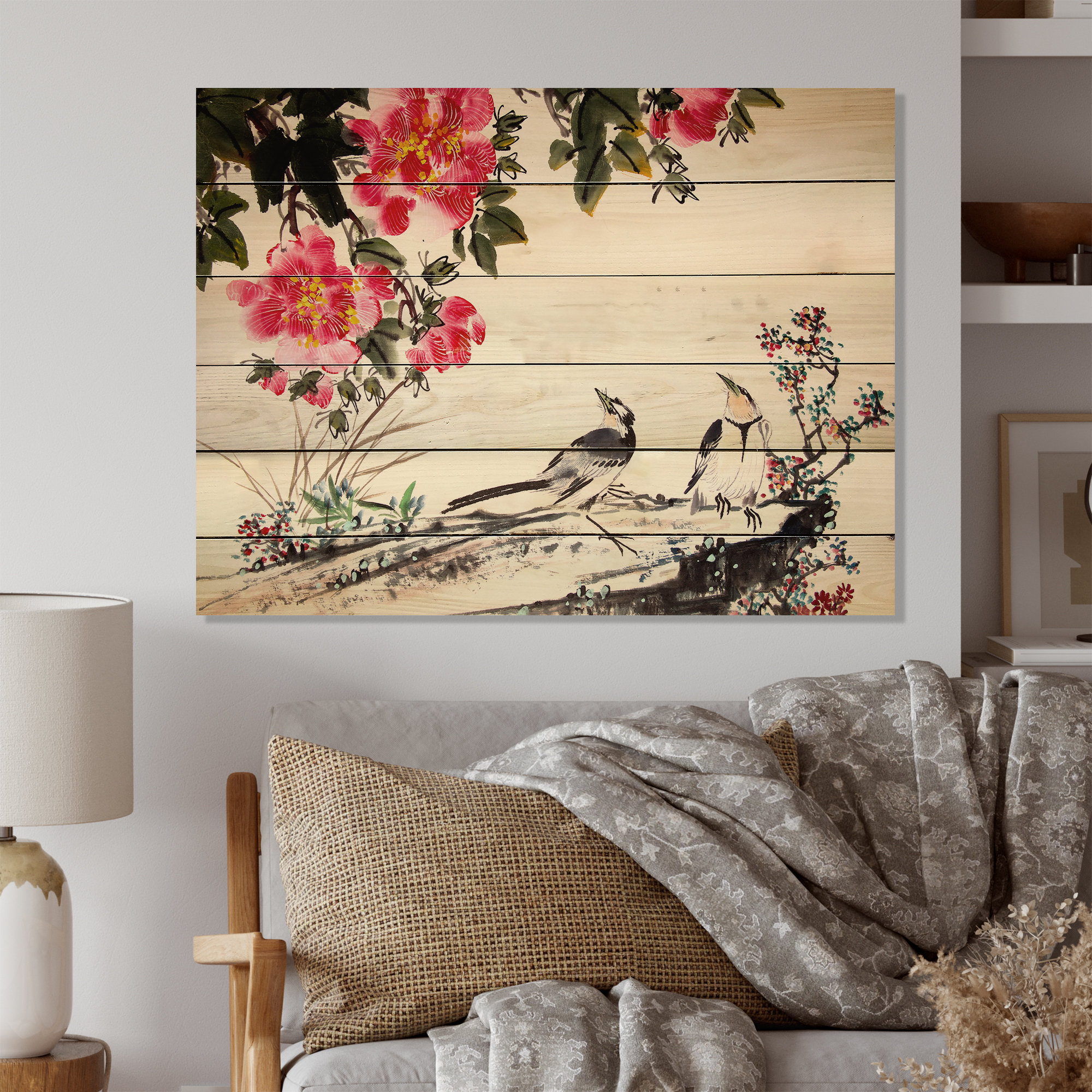 Winston Porter " Chinese Ink Bird " Painting Print Wayfair