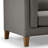 Arloine Top Grain Leather Sofa, Gray-437991897