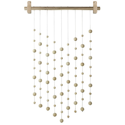 Suspension murale en bois massif avec accessoires de suspension inclus