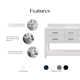 Cronin 60" Carrara White Marble Countertop Bath Vanity with Mirror