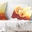 Coussin Blossom Dandelion Flower on Brown - Floral