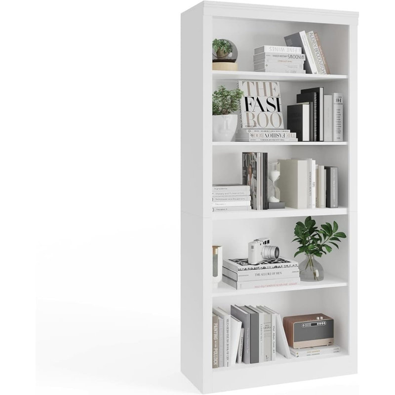 69.6cm H x 30cm W Standard Bookcase, White