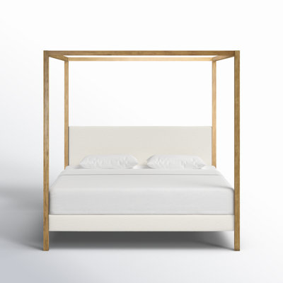 Bary Boucle King Canopy Bed