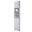 Armoire de coin multifonctionnelle pour le rangement de la salle de bain avec tablettes réglables et tablette ouverte