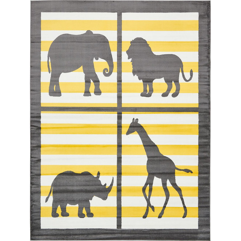 Elva Abstract Indoor Rug, Rectangle 9' x 12'