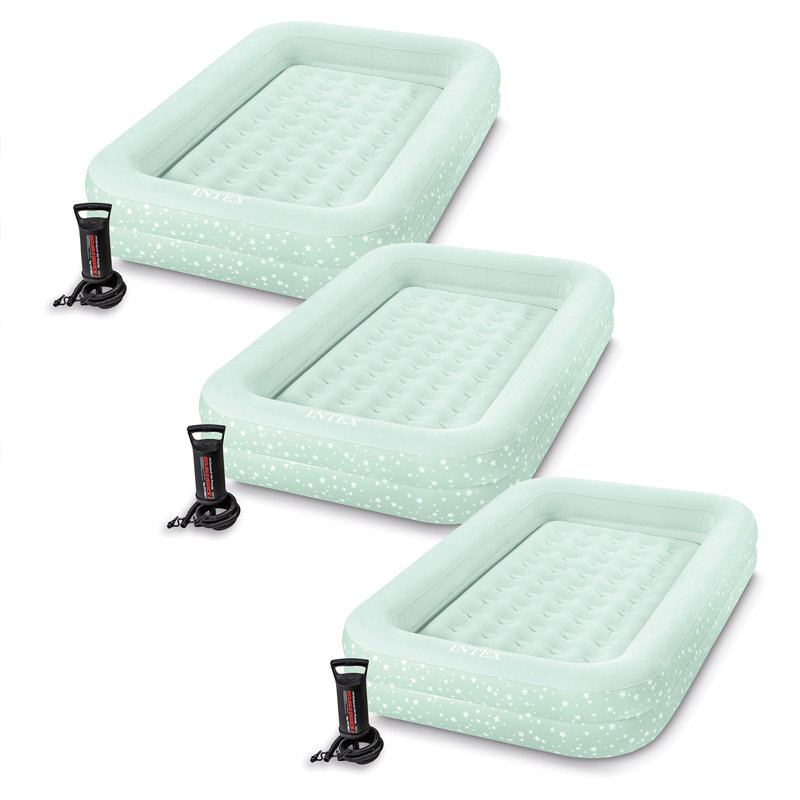 Matelas gonflable de camping avec pompe à main Intex Kidz