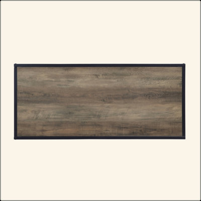 Rustic Oak & Black Finish Coffee Table