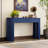 Entryway Table, Modern Console Table With Oval Top And 2 Drawers-1527033387