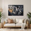 Birds Northern Harrier, art mural en métal gris-189011471