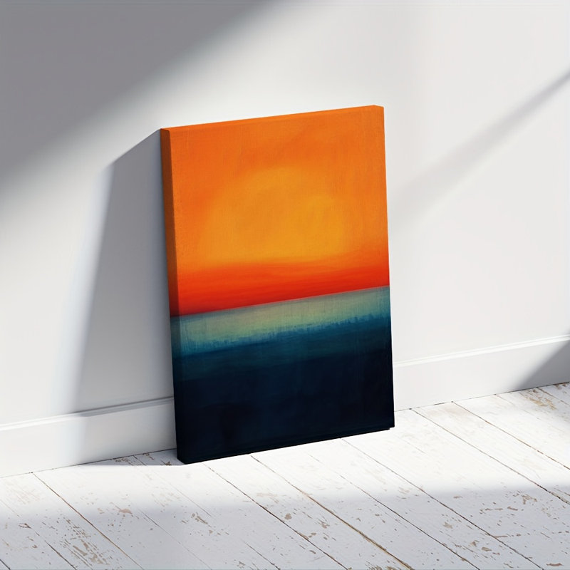 «Topbout Sunset Ocean Gradient», décoration côtière moderne haut de gamme pour le salon, 18*12 inch (45*30*2cm)