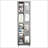 4-Tier All-Steel Rotating Bookshelf With 360° Wheels-1009076490