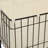 Black Metal Deep Set Wire Basket Mobile Storage Cart with Wheels and Fabric Lining, 24" x 16" x 26"