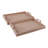 Selenite Handles Rectangular Suede Ottoman Tray - Versatile Decorative Tray For Coffee Table Or Home Decor Accent Tray - Set Of 2, 20", Tan-1196278266