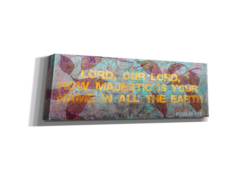 "Earth Psalm 2" par Art Licensing Studio, art mural sur toile, 60 x 20 po