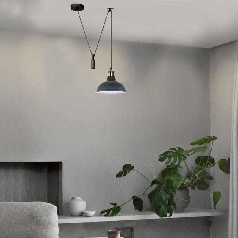 1 - Light Dome Pendant, Grey