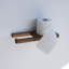 Porte-papier hygiénique moderne en noyer, porte-papier flottant en bois, porte-papier hygiénique unique