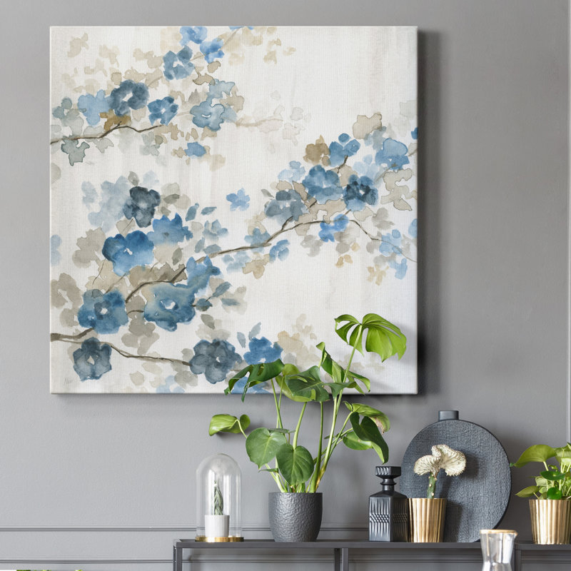 Cornouiller bleu I - impression sur toile tendue, H 24 po x l 24 po x P 1 po