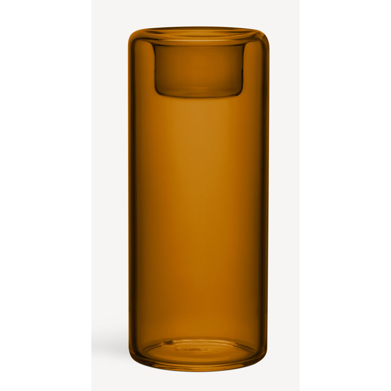 Happy Votive Candle Holder, Amber
