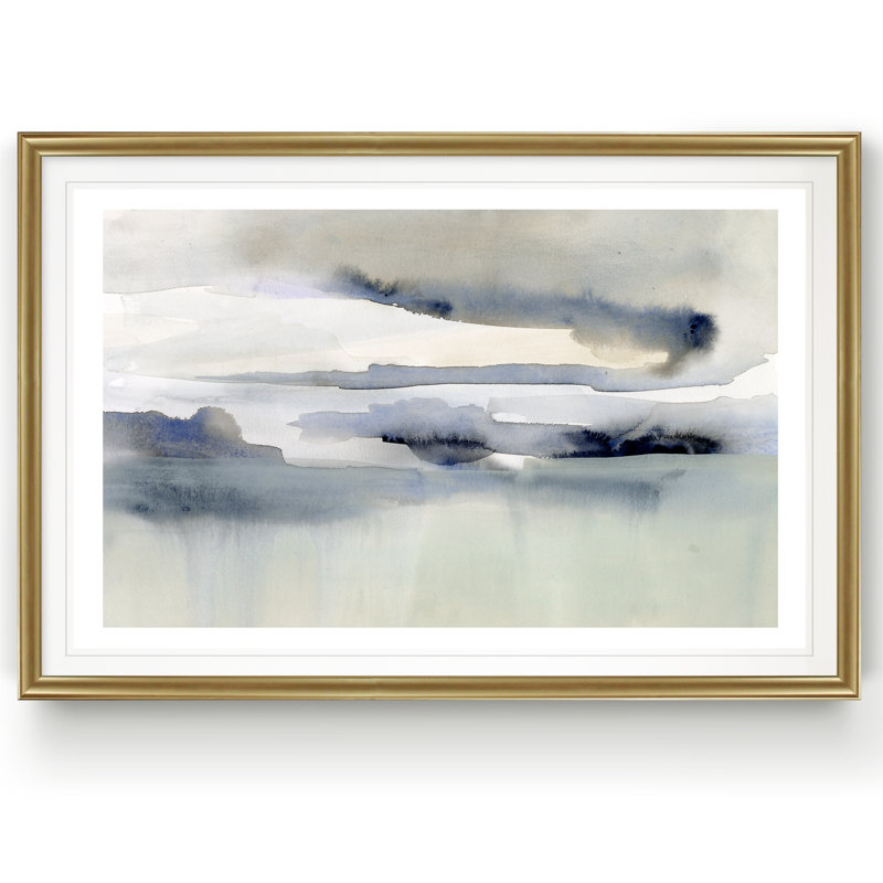 Passing Through II - Peinture, H 18,5 po x l 24,5 po x P 1,5 po, Cadre doré