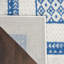 Tapis bleu / blanc Comobabi-823790024