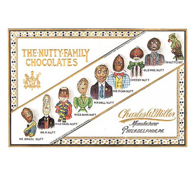 The Nutty Family Chocolates Vintage Advertisement