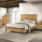 Fraser Natural Pine Queen Panel Bed