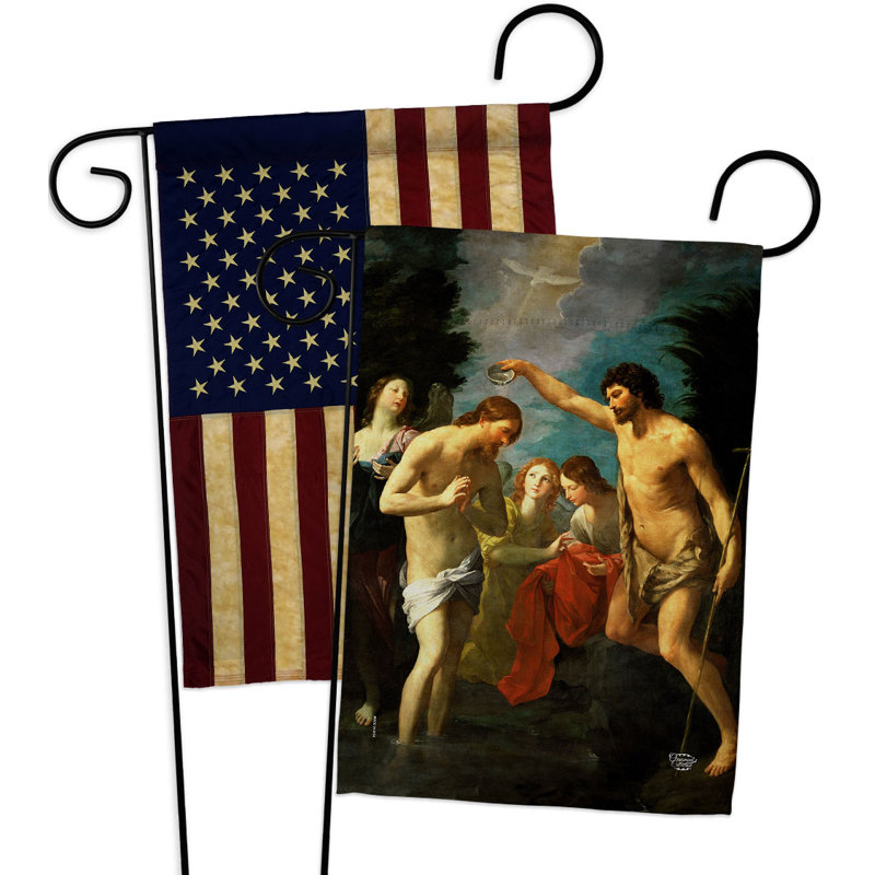 Drapeau de jardin 2 côtés en polyester 18,5 x 13 po