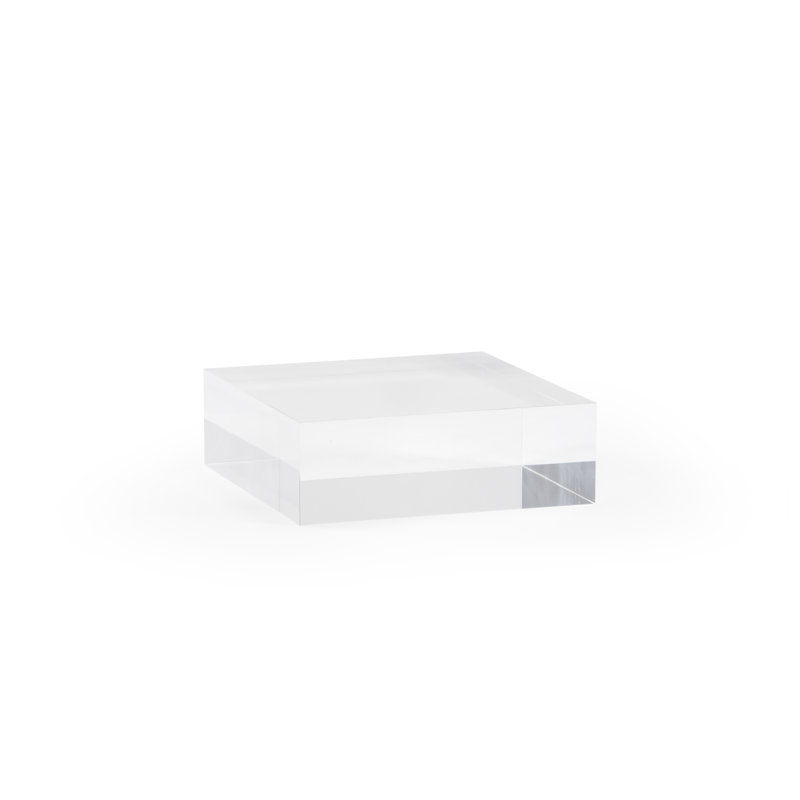 Square Acrylic Floating Shelf, 2" H x 6" W x 6" D