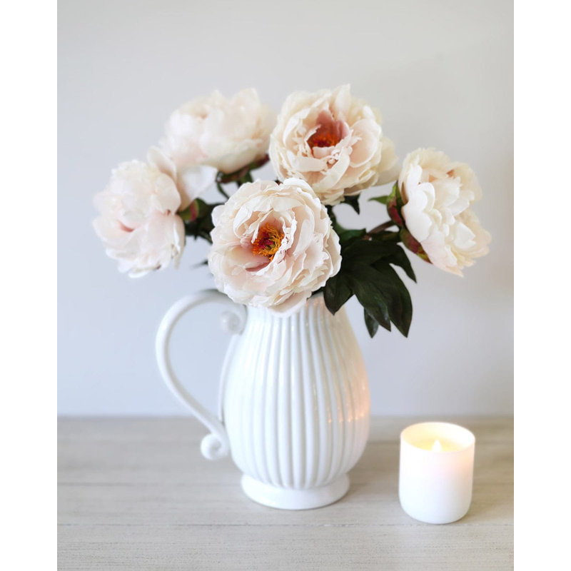 Pivoine rose pâle Real Touch 20,5 po, Blush