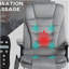 Chaise de bureau à massage vibratoire à 6 points, avec chauffage lombaire gris