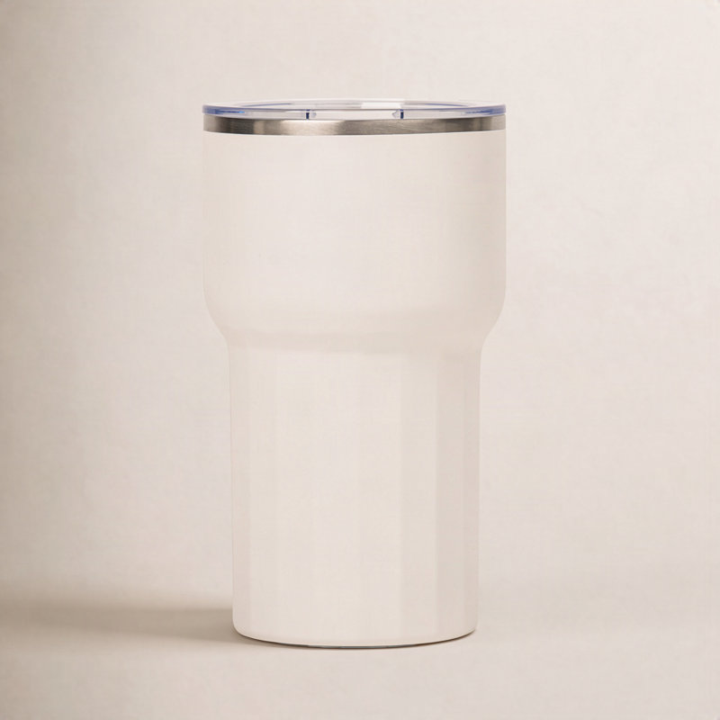 12oz. Vacuum Insulated Stainless Steel Travel Tumbler, White