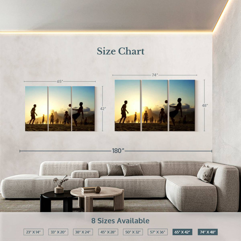 Sireci Sunset Fun Soccer, 42" H x 65" W