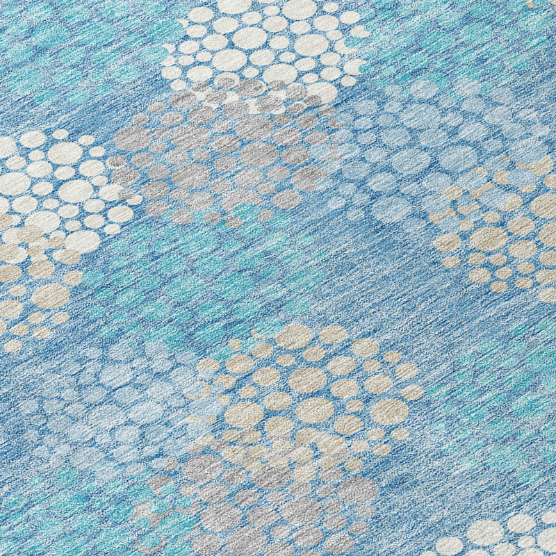 Tapis intérieur lavable à pois 8 po