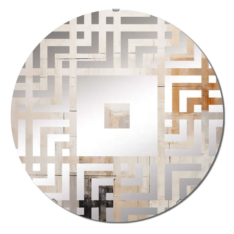 Fortezza - Miroir mural carré, 23,6 po x 23,6 po