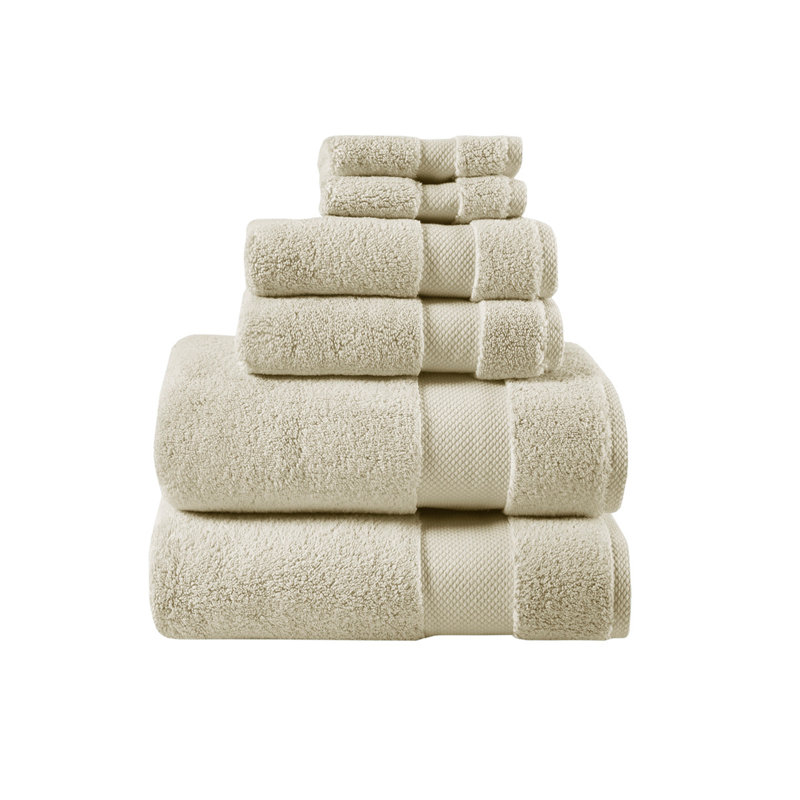 Cotton 6 Piece Towel Set, Natural