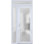 Porte d'entrée extérieure prémontée en PVC-U, verre dépoli, Manux 8102 Blanc Soie, fenêtres latérales et supérieures, portes extérieures pour bureaux, commerces et habitations, entrée, patio, garage - L 91,4 cm + 30,6 cm x H 203,2 cm + 35,6 cm - Ouverture à droite vers l'intérieur
