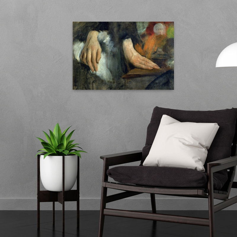 Étude de mains, 1859-1860, estampe d'art mural contemporain abstraite impressionniste, H 16 po x l 24 po