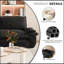 Grand canapé-lit escamotable de 73,2 po, canapé-lit convertible 3 en 1, causeuse multifonctionnelle en velours-1992087833