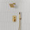 Dual-Function Shower Faucet Set, Pressure-Balanced Shower System with Handheld Spray