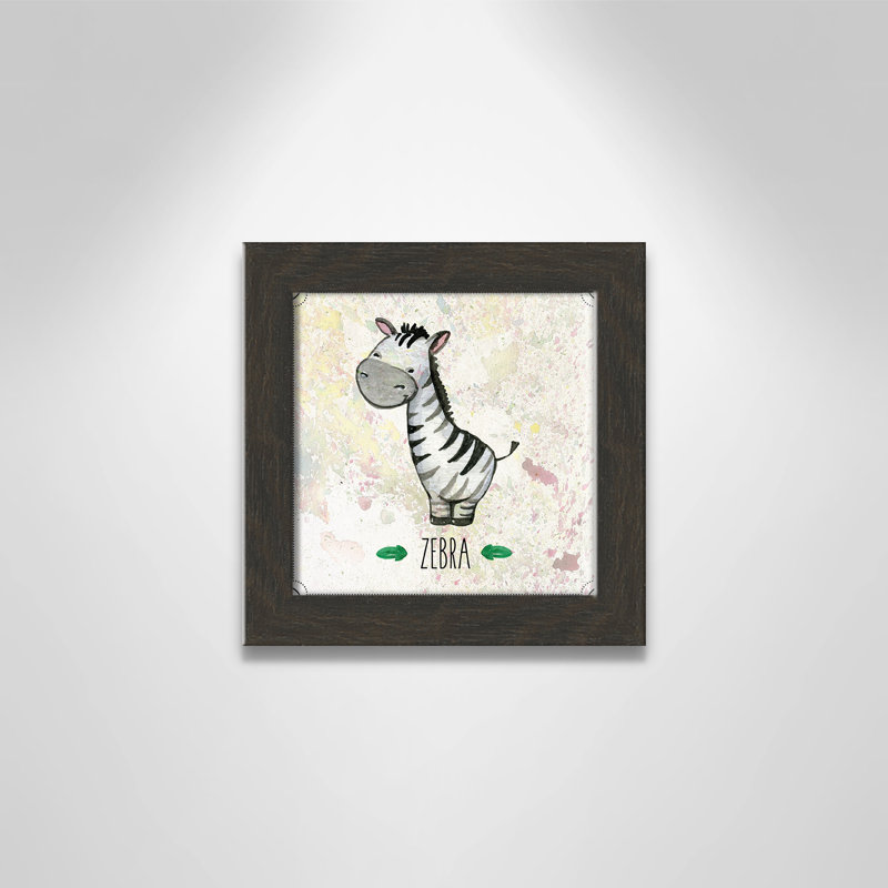 Adhésif décoratif 4 pi Jungle Day, Encadré plat à grain de bois noir, H 8 po x l 8 po x P 0,6 po
