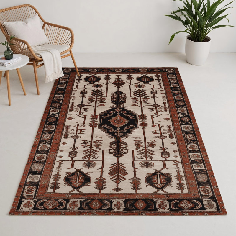 Tapis turc intérieur et extérieur gris, Rectangle 5 pi x 7 pi
