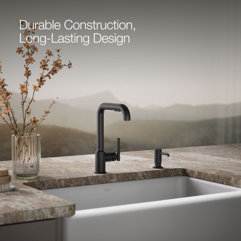 Purist Soap/Lotion Dispenser, Matte Black