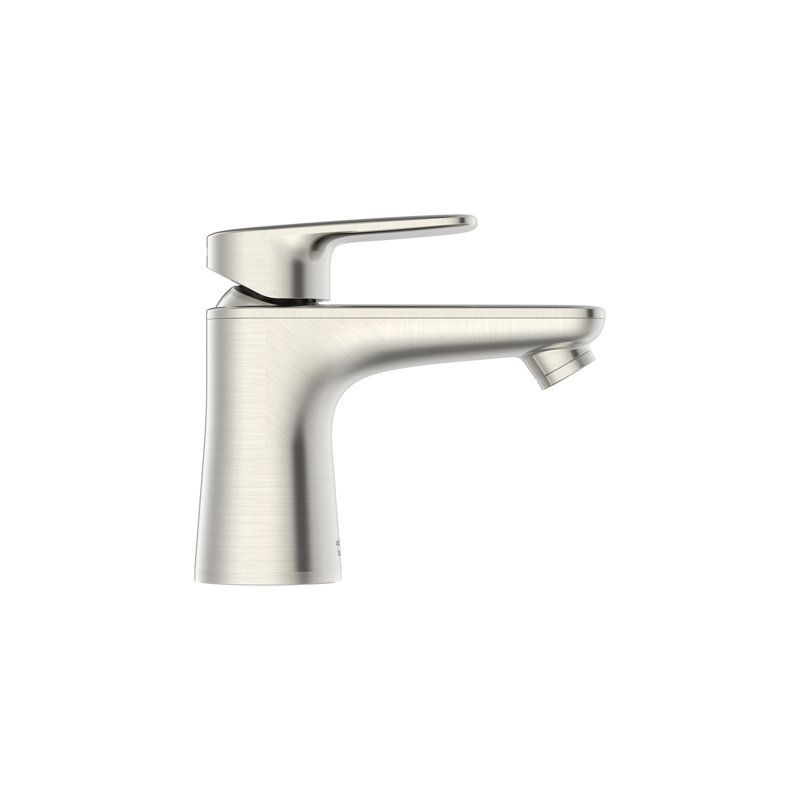 Robinet de salle de bains monotrou avec ensemble de drainage, Nickel brossé