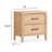 Rory 28'' W Plywood / Laminate Board Nightstand