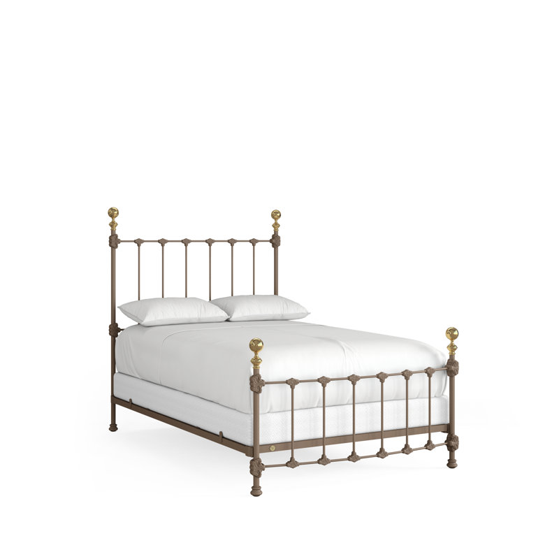 151 Palatial Bed | Complete Standard, Full, Gunmetal/Antique Gold