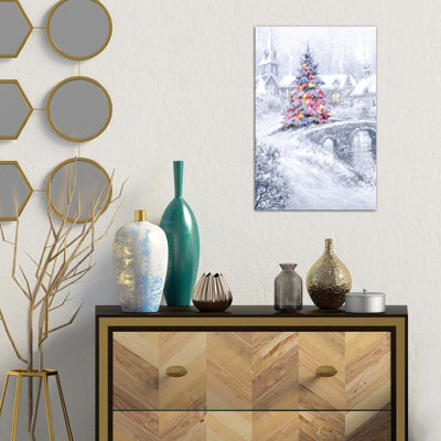 Christmas Bridge by The Macneil Studio - Wrapped Canvas Painting