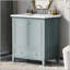 Meuble-lavabo de 30 pouces avec lavabo, armoire de rangement multifonctionnelle, cadre solide et panneau de fibres à densité moyenne, idéal pour les salles de bain modernes-305070647