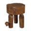 Nob Stool ~ A fusion of industrial heritage and rustic craftsmanship, this 100% reclaimed wood stool, with its hand-forged metal accents and sculpted form, exudes both character and utility.