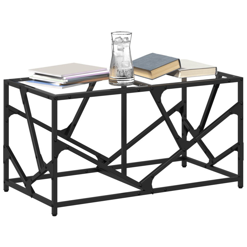 Akiel Coffee Table, Transparent, 41cm H x 78.5cm L x 40cm W